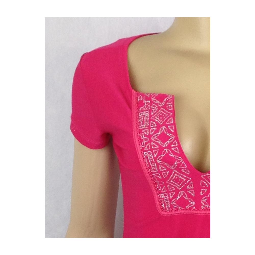 CAMISETA ENA CORÊ ROSA