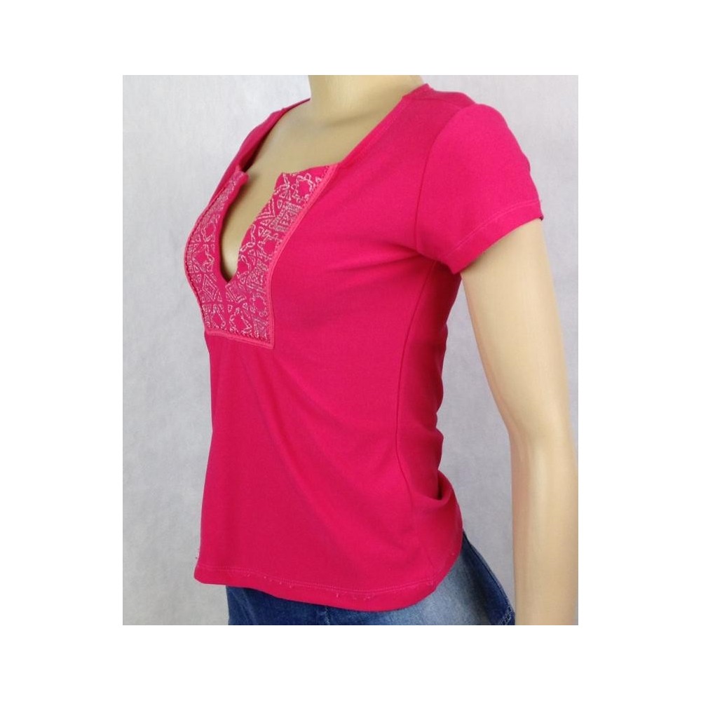 CAMISETA ENA CORÊ ROSA