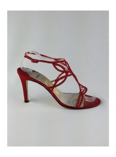 SANDÁLIA CAPARROS CETIM E PAETÊS