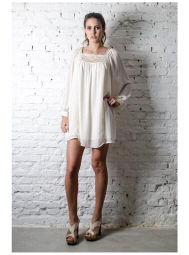 VESTIDO TOP SHOP CREME