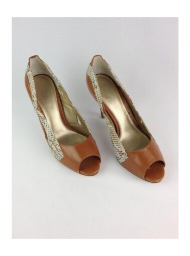 PEEP TOE MARIA DO RIO DE COURO PÍTON