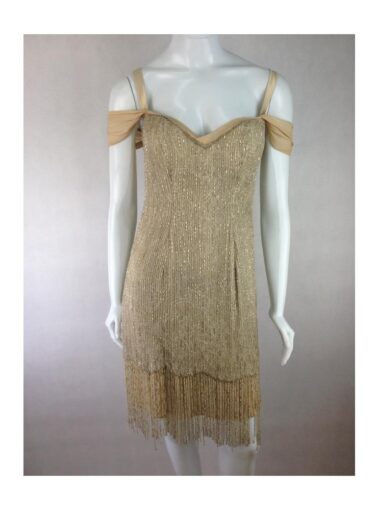 VESTIDO DASLU COUTURE BORDADO COM CANUTILHO BY SANDRO BARROS