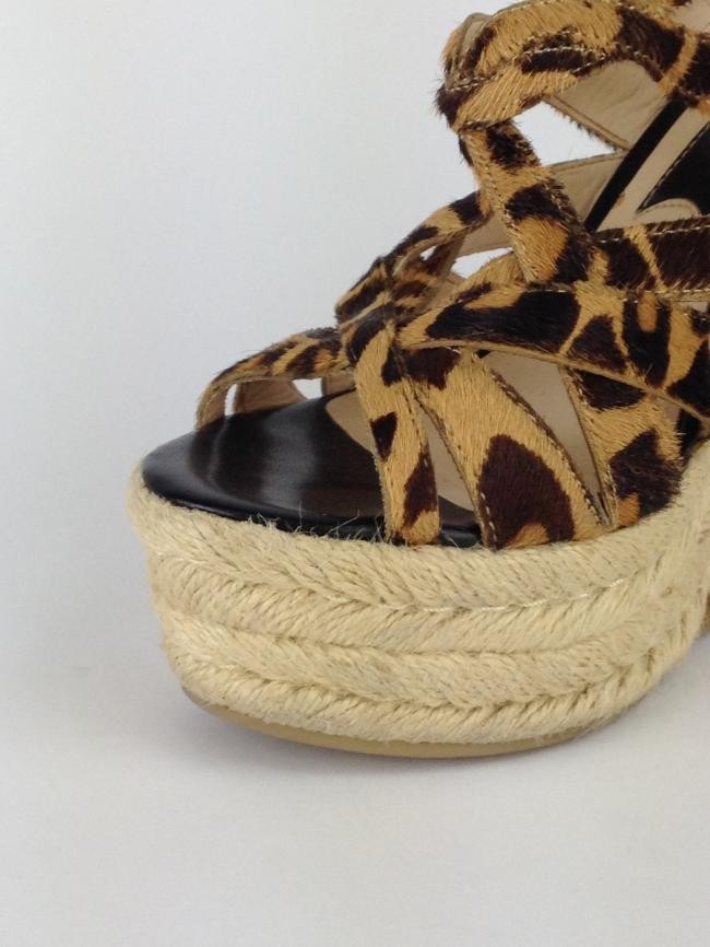 SANDÁLIA BOUTIQUE 9 ANABELA ANIMAL PRINT