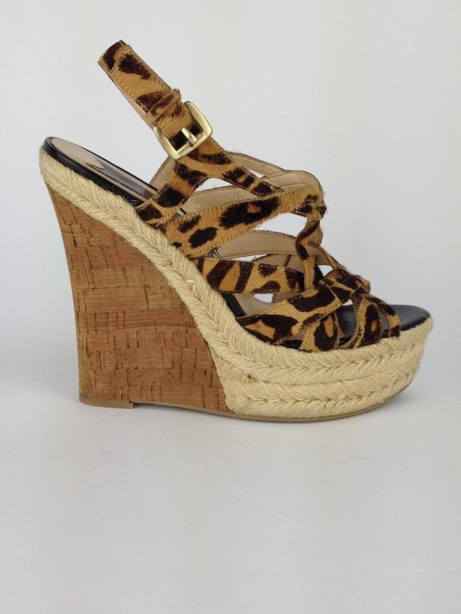SANDÁLIA BOUTIQUE 9 ANABELA ANIMAL PRINT