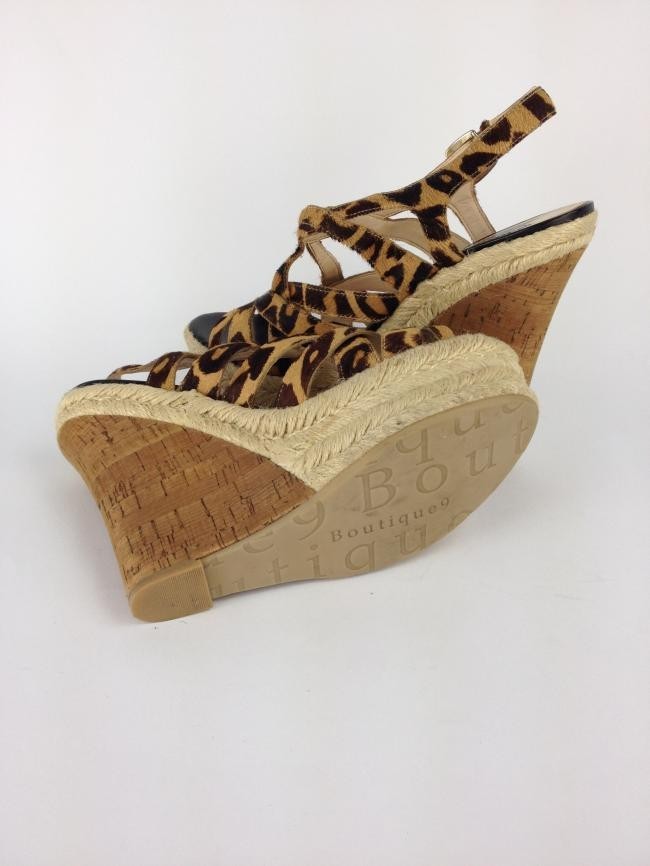 SANDÁLIA BOUTIQUE 9 ANABELA ANIMAL PRINT