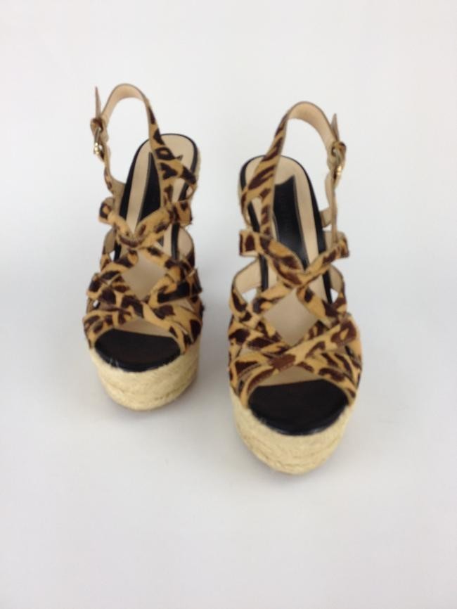 SANDÁLIA BOUTIQUE 9 ANABELA ANIMAL PRINT