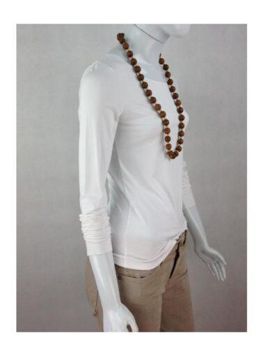 COLAR DE CONTAS DE MADEIRA