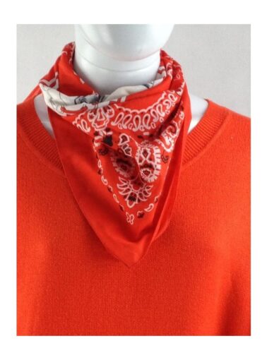 LENÇO ROBY FOULARDS DE CASHMERE E ESTAMPA CAVALO