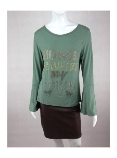 BLUSA ZENZ WESTERN COM MANGA LARGA