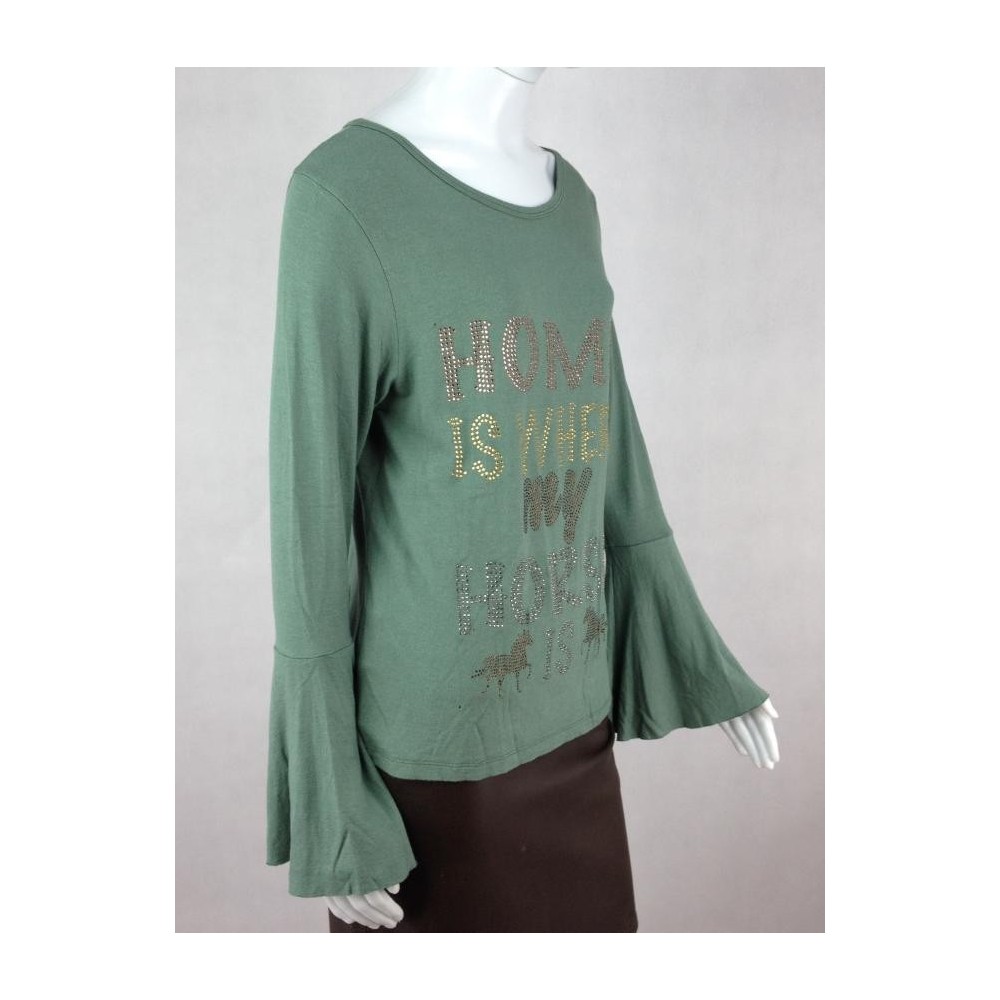 BLUSA ZENZ WESTERN COM MANGA LARGA