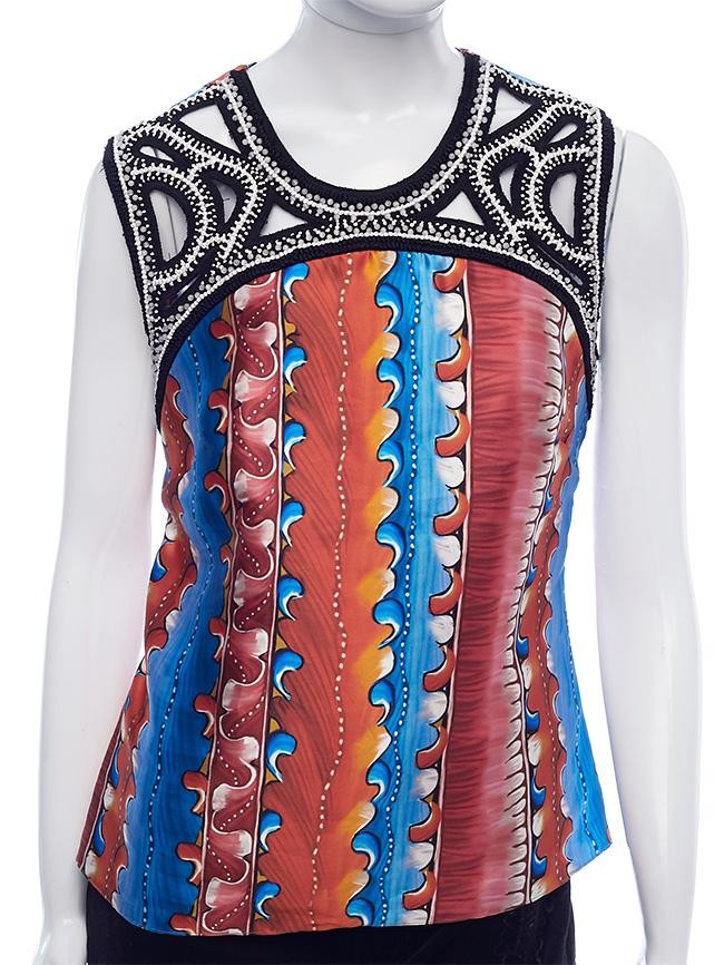 BLUSA PETER PILOTTO DE SEDA
