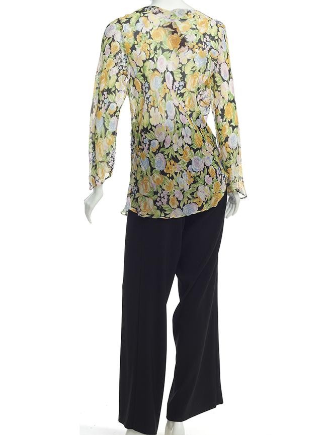 BLUSA DE SEDA ESTAMPADA