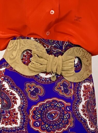 CINTO PATRIZIA PEPE DE COURO