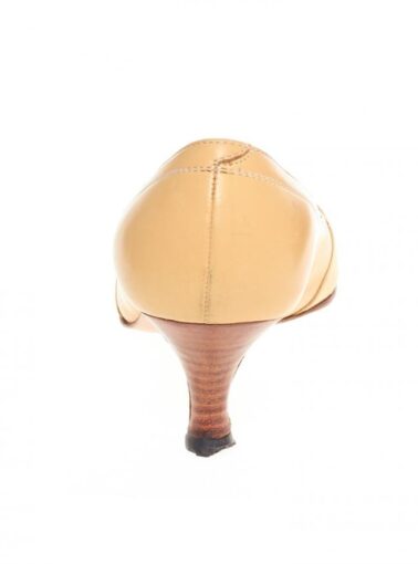 SAPATO TANINO CRISCI DE COURO COM DETALHE EM CAMURÇA