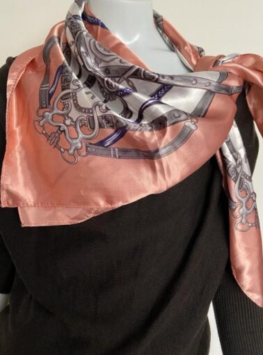 ÉCHARPE / LENÇO ESTAMPADO DE SEDA