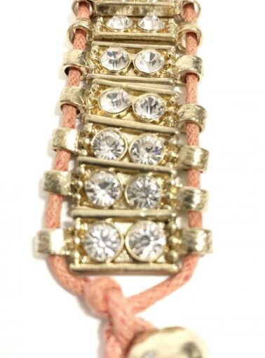 PULSEIRA COM STRASS E METAL