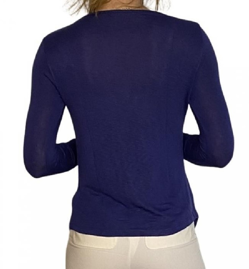 BLUSA DE MALHA AZUL