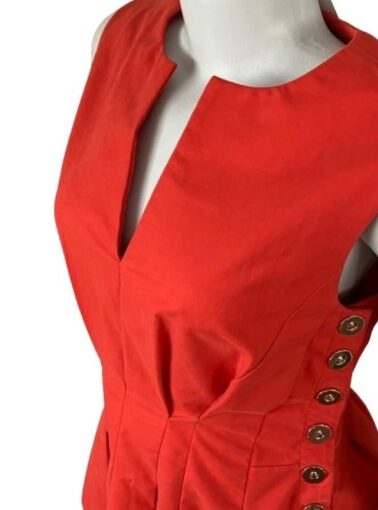 VESTIDO SALVATORE FERRAGAMO MIDI VERMELHO