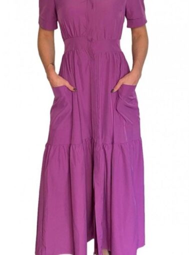 VESTIDO LONGO COR UVA