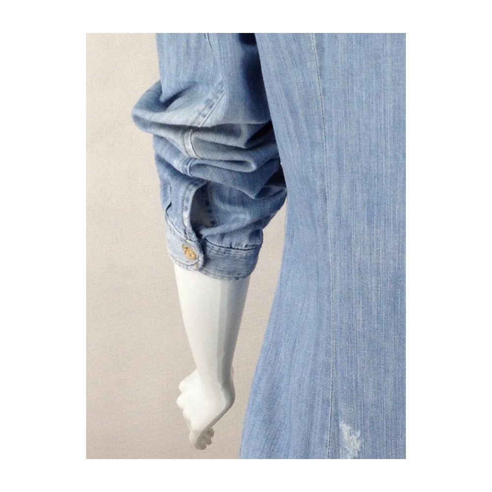 CAMISA ZARA JEANS DESTROYED