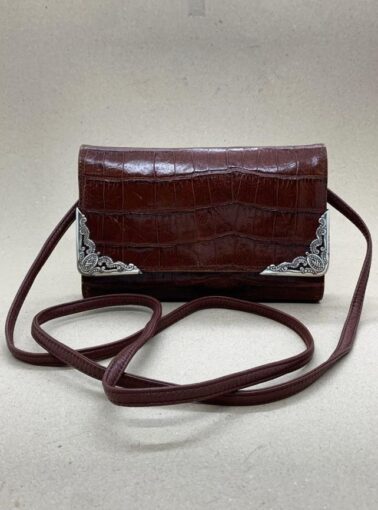 BOLSA/CARTEIRA BRIGHTON DE CROCO